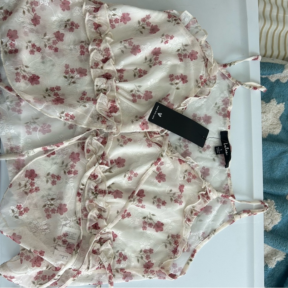 Floral Ruffle Camisole Top